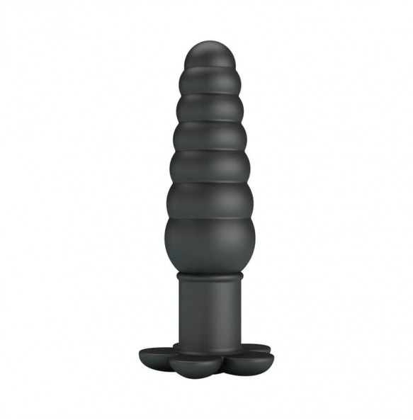 Pretty Love - Imron Vibrating Anal Plug Massager (Battery - Black)